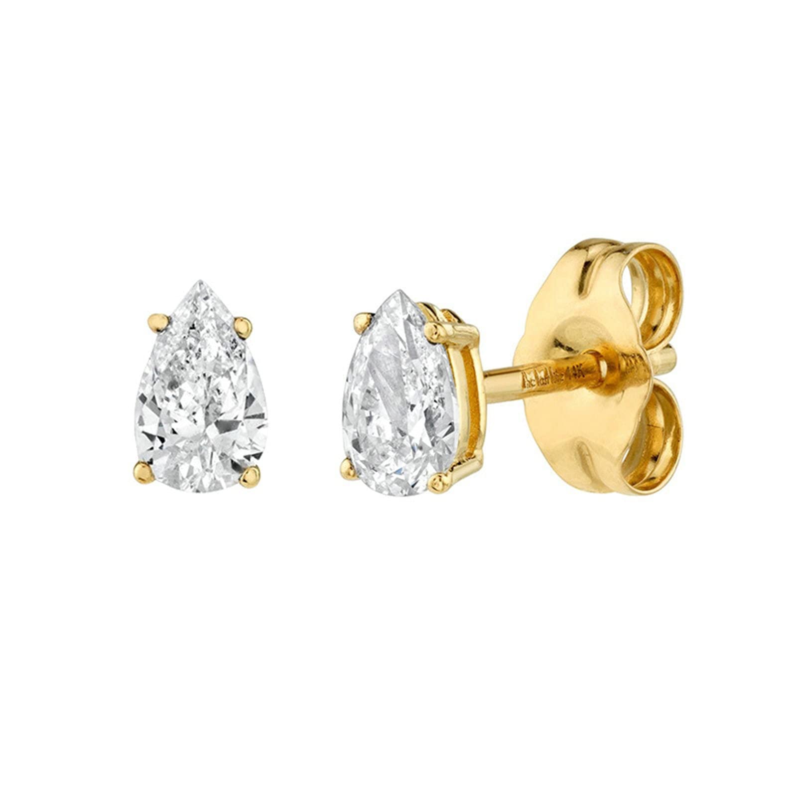 Ohrstecker-Set für Damen, 925er-Sterlingsilber, Ohrstecker für Brautjungfern, Ohrringe für Damen, eleganter Wassertropfen-Zirkonia