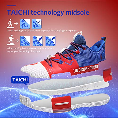 PEAK Mens Flash Basketball Shoes Lou Williams Underground Taichi Adaptive Cushioning Sneakers Non-Slip Sports Shoes for Running, Walking, Fitness2