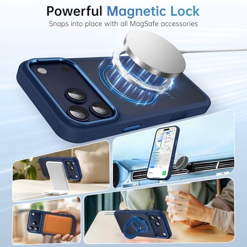 Coque iPhone 17 Pro Max MagSafe Telaso transparente et bleu clair