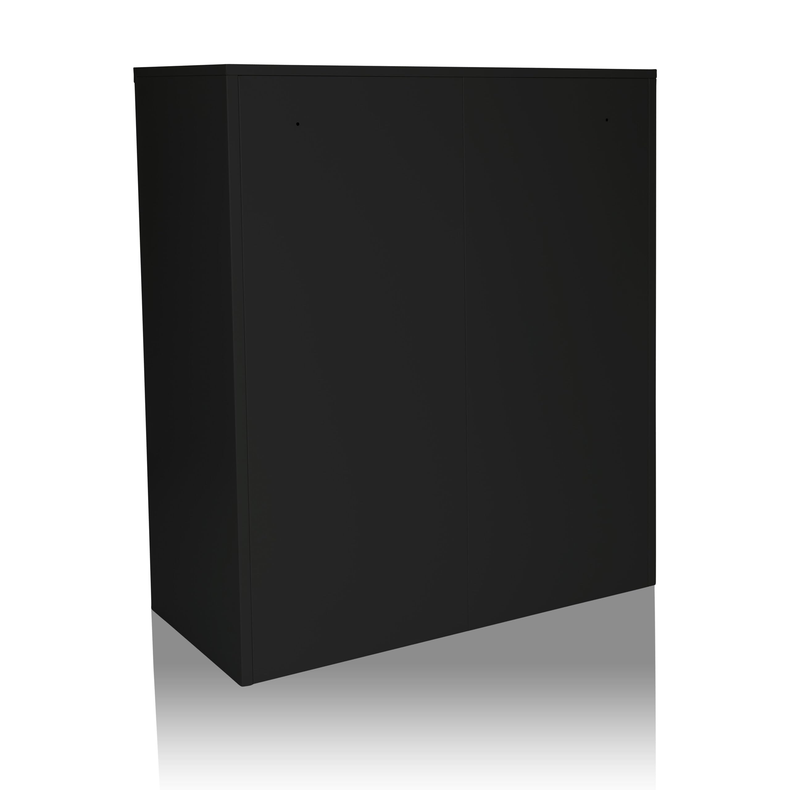 HJH Office Armadio Color AS 105 Nero Armadio Metallico Multiuso, Armadio da Ufficio con Serratura, 743034