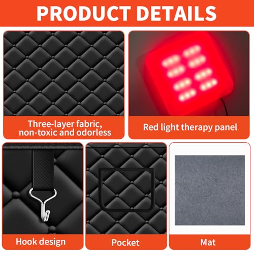 Image of Portable Steam Sauna Box with Red Light Therapy & 3L Large Steamer | 1200W Fast Heating Home Sauna for Relaxation, 71 inch Tall Indoor Personal Sauna Tent with 15 Gear Timer, Black