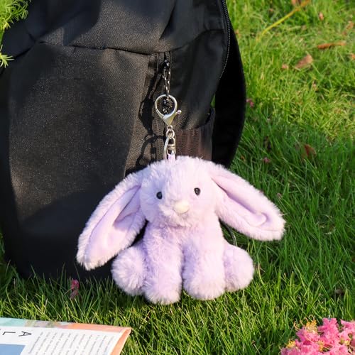 Image of Apricot Lamb Cute Toys Plush Rabbit Stuffed Animal Soft for Kids Bag, Purse, Backpack, Handbag (4.7 Inches)