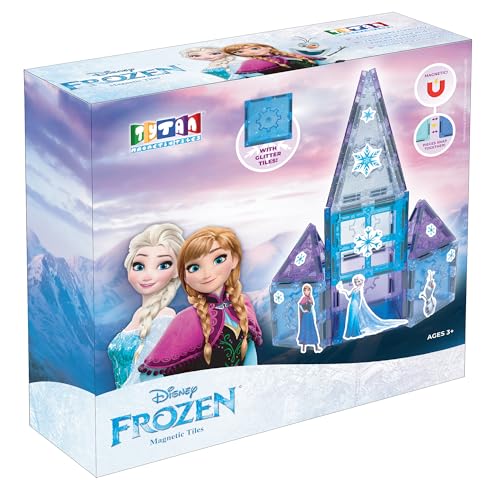 Tytan Disney Frozen Magnetic Tiles — 21-Piece Castle Set with Stickers — view 3