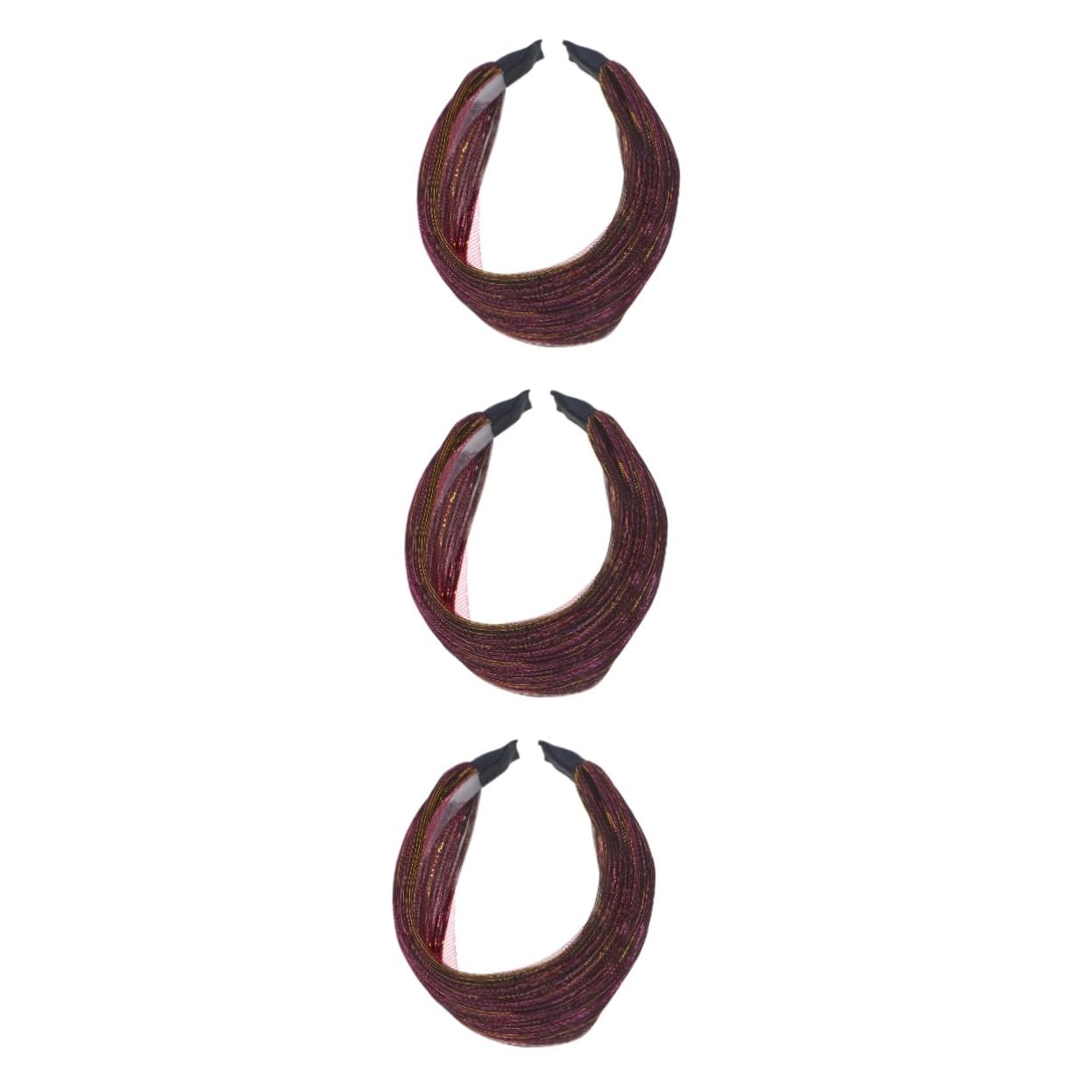 FRCOLOR 3 Piezas aro de pelo de las mujeres diadema de encaje de mujer diademas elásticas para mujer hiyab turbante aro de pelo ancho aro de pelo de encaje ancho antiguo venda bufanda