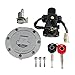 Ignition Switch Fuel Gas Cap Seat Lock Keys Replacement Kit 35010-MER-D00 35010-MER-D10, for Honda CBF500 2004-2005, for Honda CBF600 (Naked) 2004-2009, CBF600S (ABS) 2004-2009