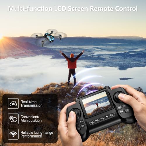 Drone with Camera and Screen on Controller 1080P Foldable for Adults Beginners Control - image 2