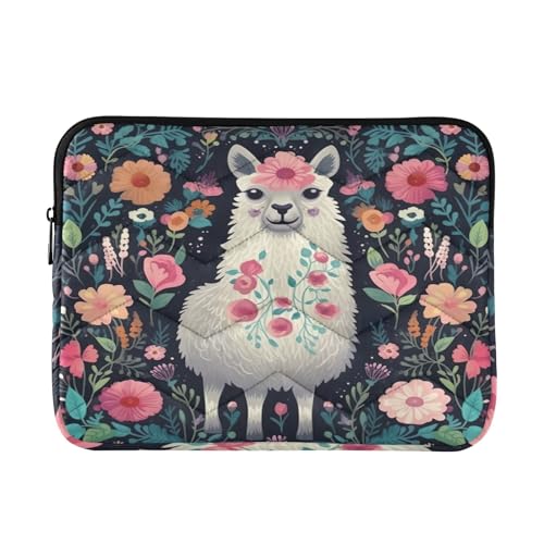 Funda para laptop 13-14 pulgadas con diseño alpaca