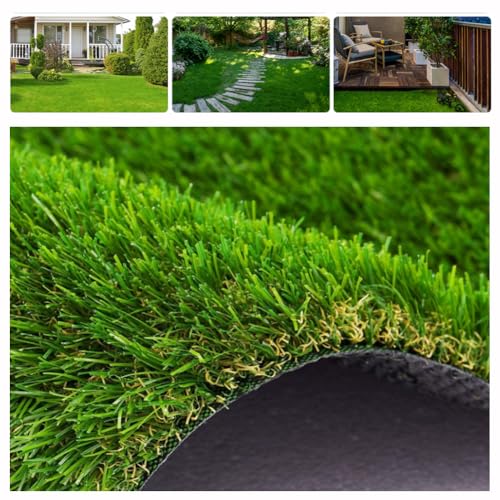 Césped Artificial Césped Falso Altura De Pelo 20mm Césped Artificial 3*5M Césped De Jardín Alfombra Barato Natural Y Realista Aspecto Astro Jardín Césped 4 X 5m De Césped Alta Densidad Cé(Size:4X5M)