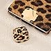 Retro Geometric Rectangle Leopard Print Stud Earrings for Women Gold Plated Vintage Square Animal Print Statement Studs Hypoallergenic Unique Design Fashion Trendy Jewelry