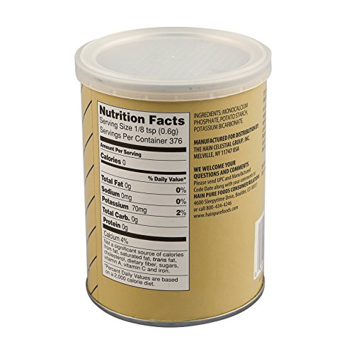 Hain Pure Foods Gluten-Free Featherweight Baking Powder, 8 oz. - Thumbnail 2