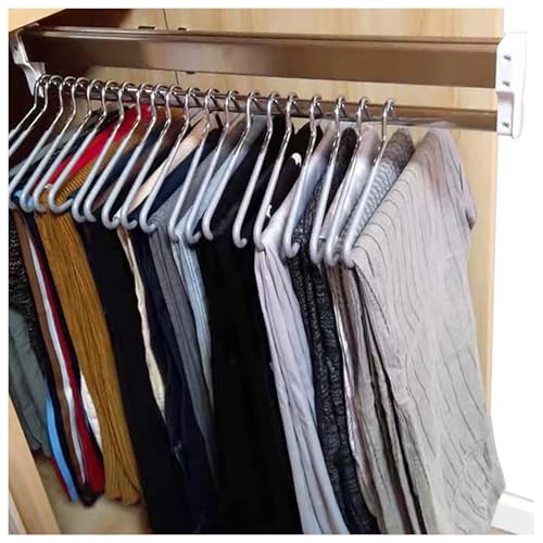 Cintre extensible pour pantalons 30-80 cm avec rail de cintre pour placard