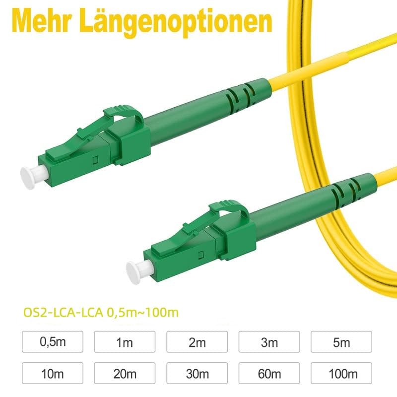 Câble fibre optique LC/APC contre les pertes de débit FTTH 40m - 3