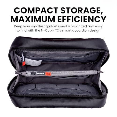 Image of NANUK N-Cubik T2 Camera Bag Insert - Water-Resistant Pouch - Shockproof Protective Camera Insert for Backpack - Perfect for Accessories & Gear (10.6 inch x 6.5 inch x 3.5 inch)