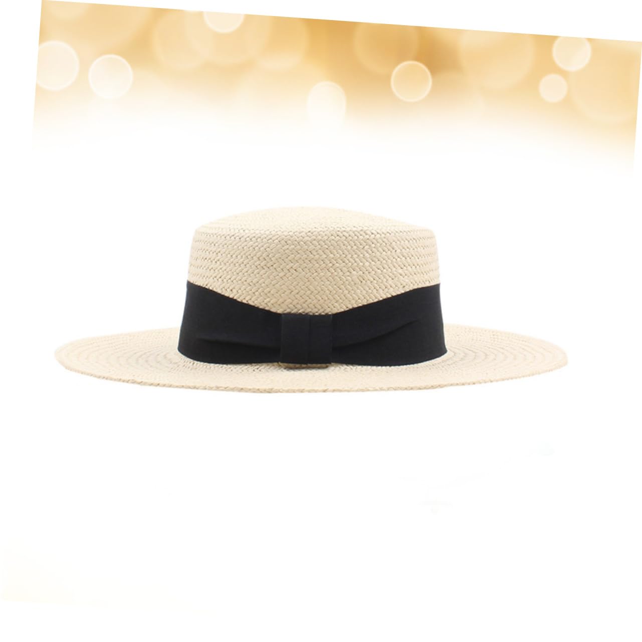 GALPADA Cappello Da Spiaggia in Paglia 2 Pezzi A Larga Protezione Upf 50 Uv Elegante Per Le Vacanze Da Indossare Tutti I Giorni