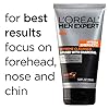 L'Oreal Men Expert Hydra Energetic Facial Cleanser with Charcoal for Daily Face Washing, Mens Face Wash, Beard and Skincare for Men, 5 fl. Oz