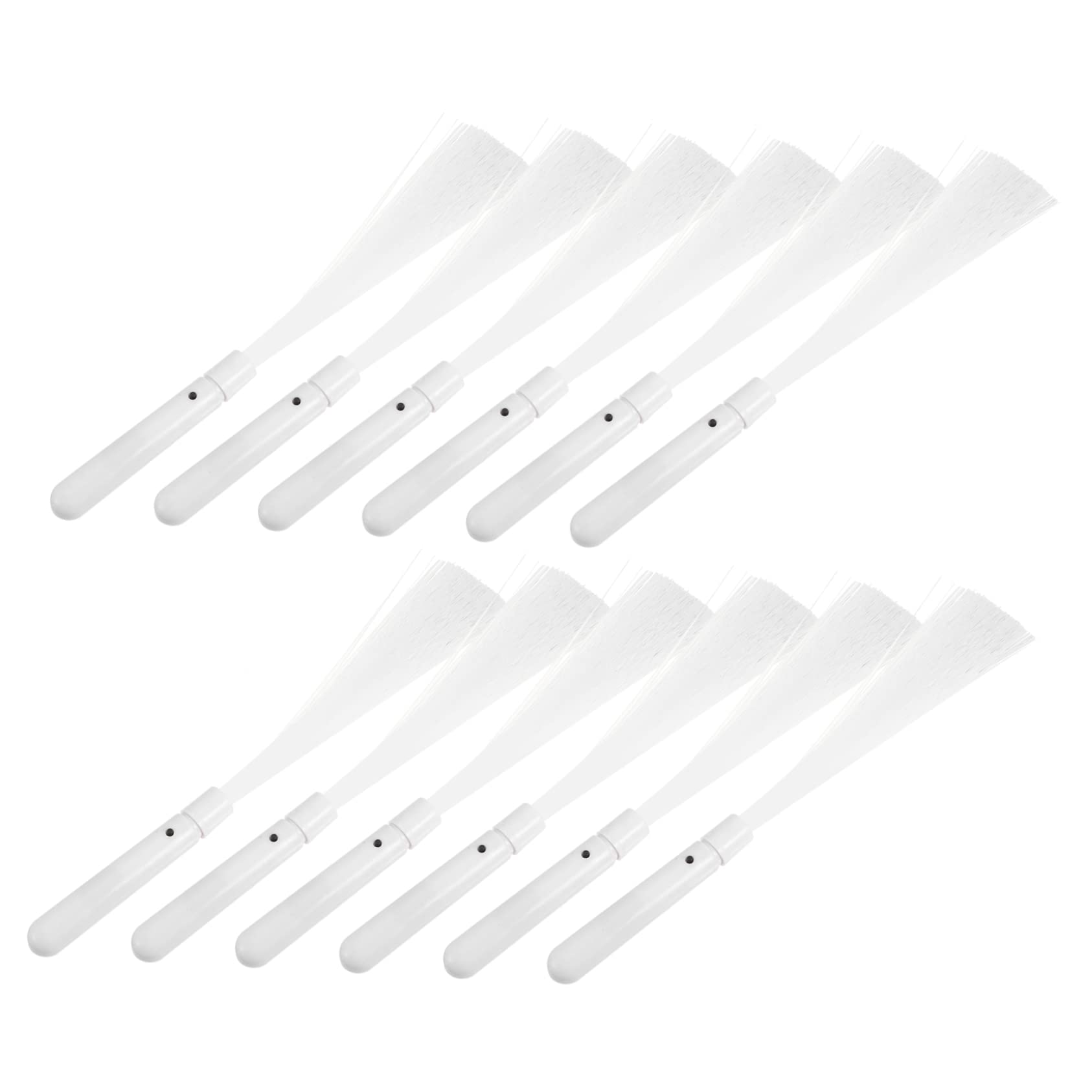 Happyyami 12Pcs LED Fiber Sticks Party Supplies for Festivals Concerts and Outdoor Events Flashing Light Wands for Nighttime Fun and Celebrations