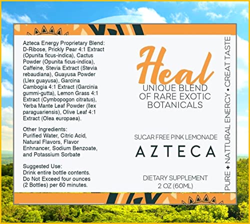 Azteca Botanicals Organic Energy Shot, Perfromance Boost, Wellness Shots Organic Endurance Shot With Vitamin B12 Boost, Energy Shots Natural Energy And Focus Lemon Flavor (6 Pack) - Image 6