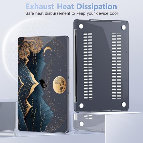 Funda MacBook Pro 16 A2141 de plástico rígido resistente con protector de teclado tradicional 5