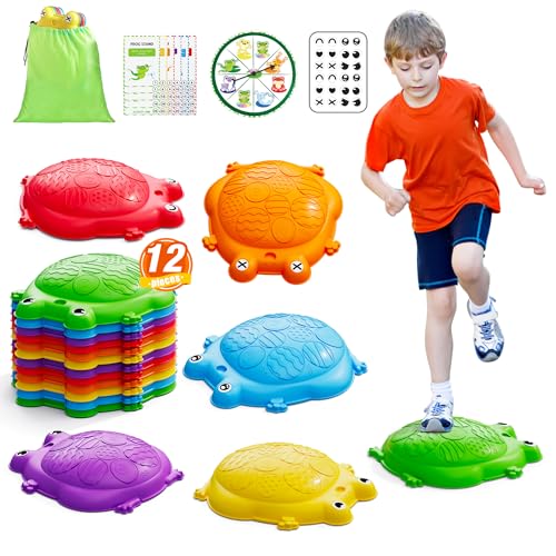 Stepping Stones for Kids, 12PCS Non-Slip Toddler Balance Steps St...