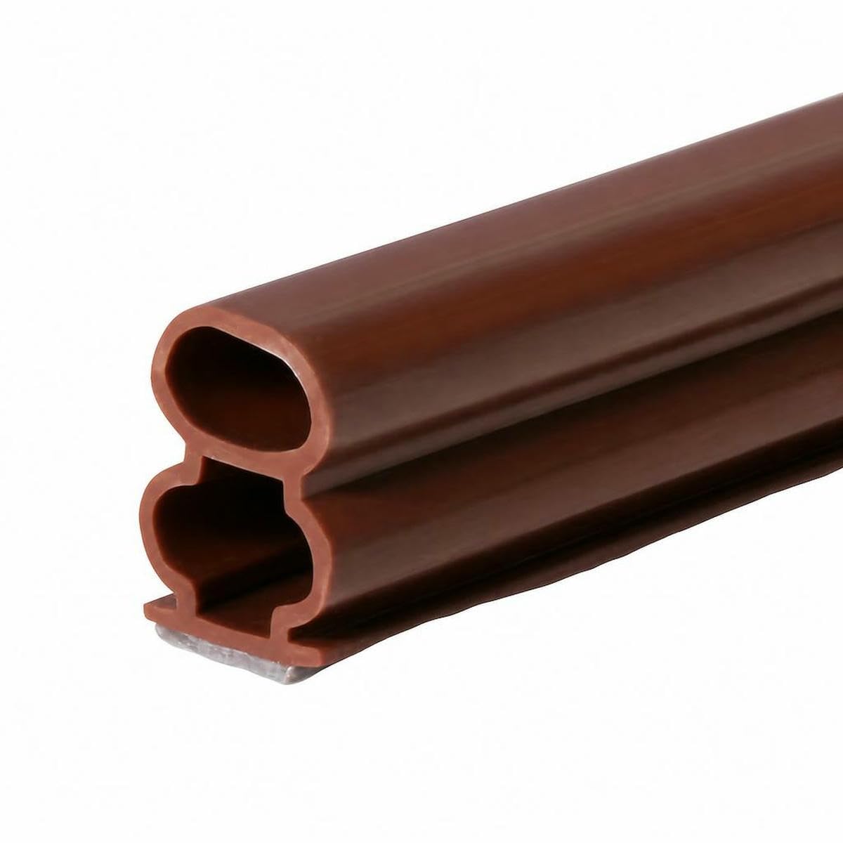 Jmgdj Brown 8 Shape 5M 1 Piece Security Door Access Door Window Sealing Strip Weatherproof Anti-Collision Strip Sound Insulationself-Adhesive