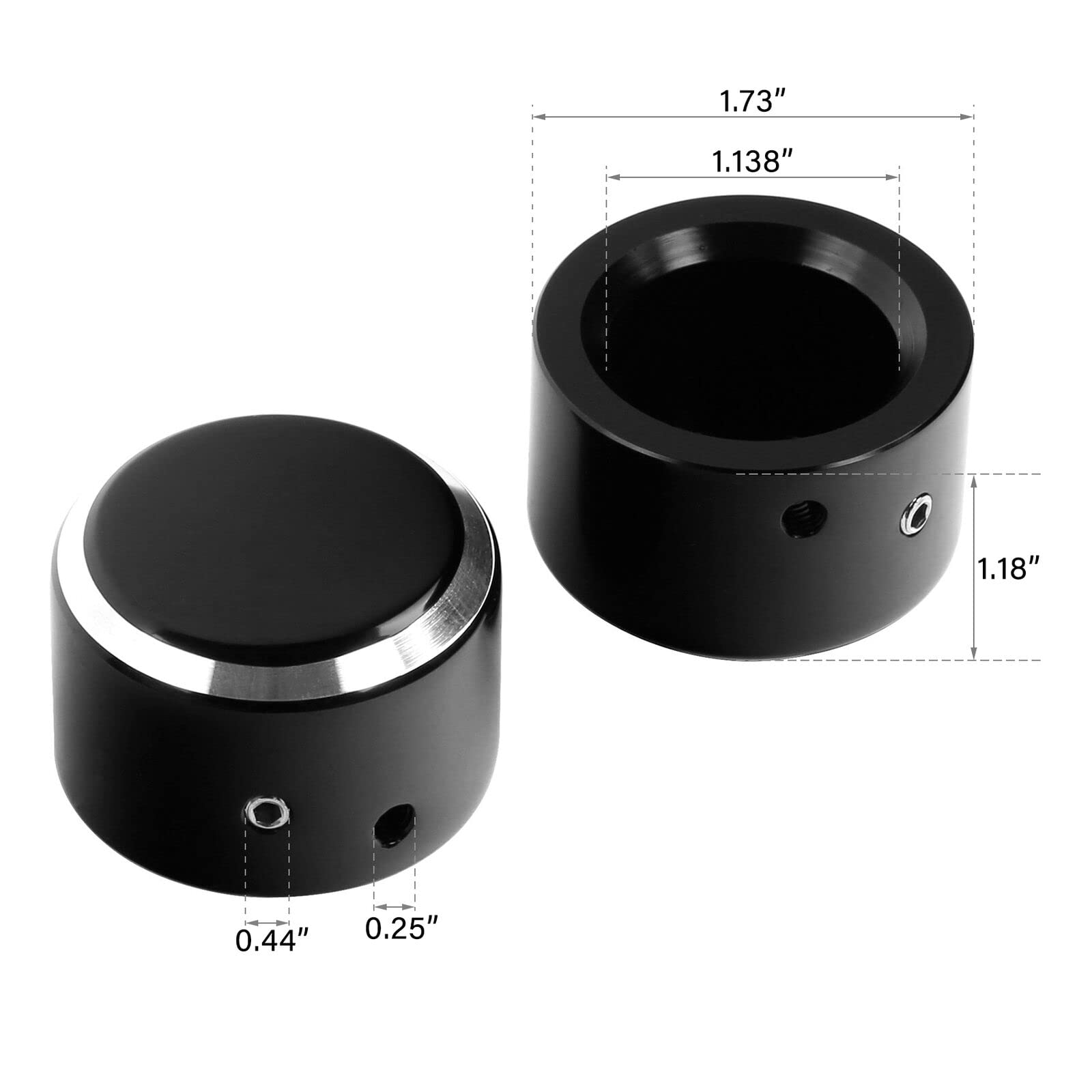 TCMT Front Axle Nut Covers Bolt Kit Fit For Harley Touring Road King Road Street Glide 2008-2023 VRSC 2002-2011 XG500 XG750 2015-2020 Sportster XL 883 1200 2008-2022 Dyna Street Bob 2008-2017 Softail