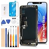 SRJTEK For iPhone XS MAX Hard OLED 液晶パネル (元のSuper Retina OLEDではない) 画面交換修理用 タッチパネルセット 6.5インチ A1921 A2101 A2102 A2103 A2104モデルに対応 LCDディスプレイタッチスクリーン デジタイザー 修理パーツ 工具付き