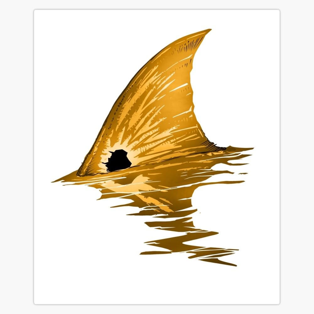 Tailing Redfish | Redfish Tail Bumper Sticker Vinyl Decal 5"