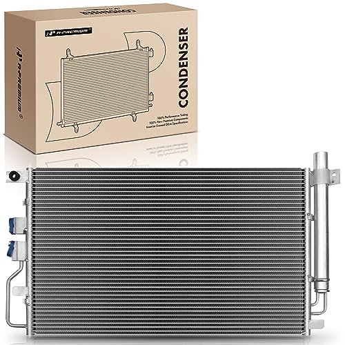 A-Premium Air Conditioning A/C Condenser Compatible with 2010 - Detailed View