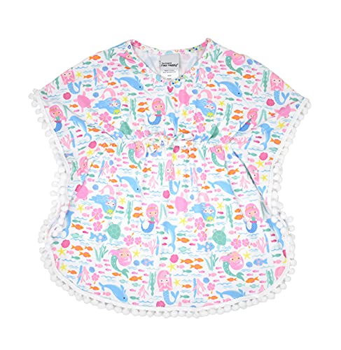 Image of Flap Happy Girls UPF 50+ Kaia Beach Swim Cover-up Playwear Dress, Fantasea Mermaid, 24 Months US