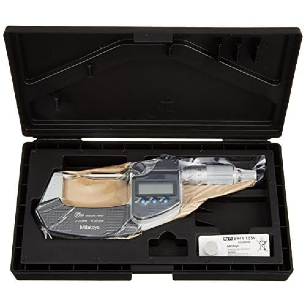 Mitutoyo Micromètre Digimatic à pointes IP65, 0-25mm, conicité 30°