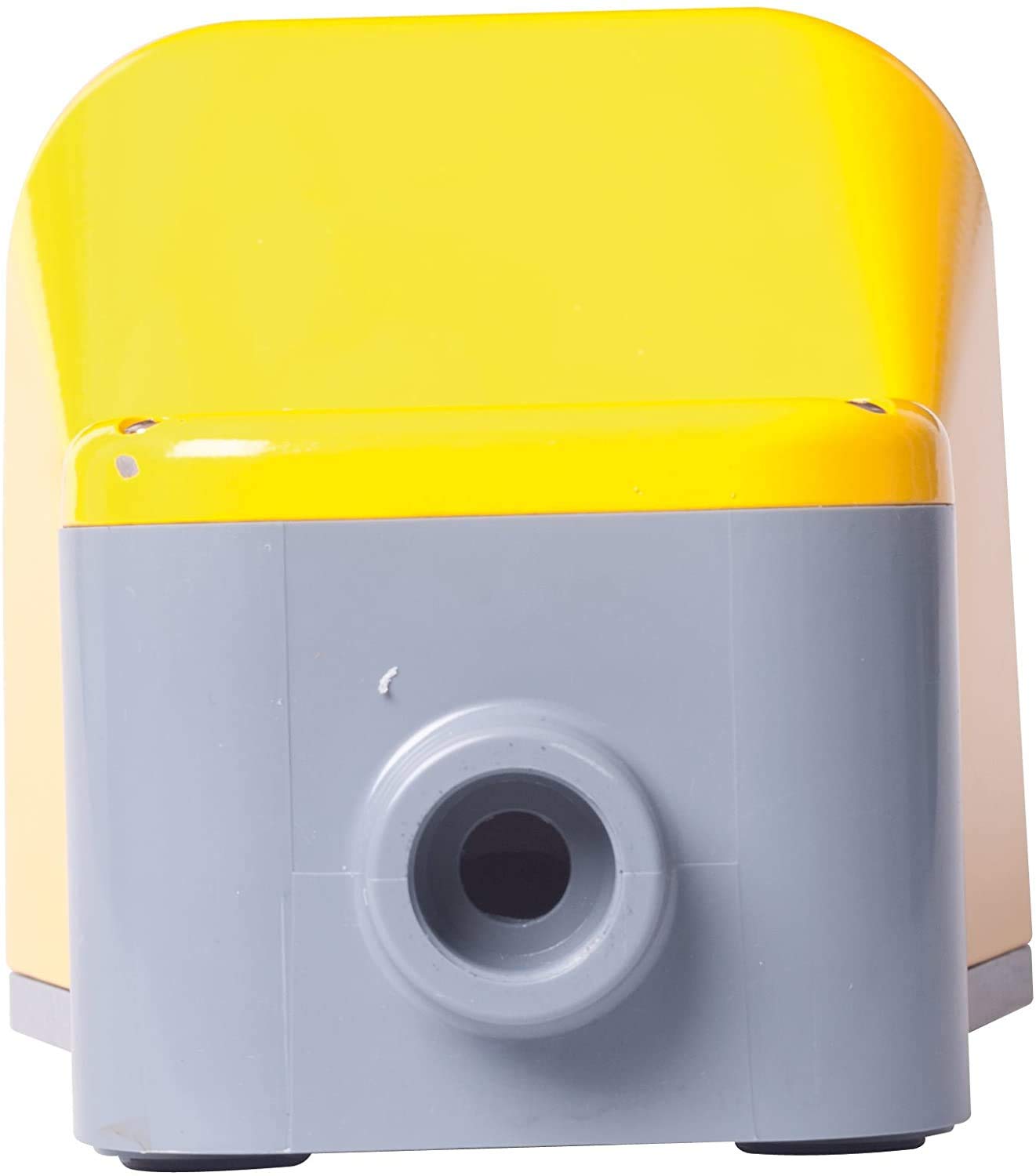 Interruttore a pedale con copertura di protezione in giallo 1NO+1NC interruttore a salto in plastica con blocco pedale per applicazioni industriali