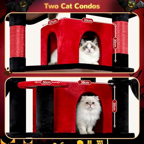 Image of Globlazer Big XL Gothic Cat Tower for Indoor Multiple Cats, F68B
