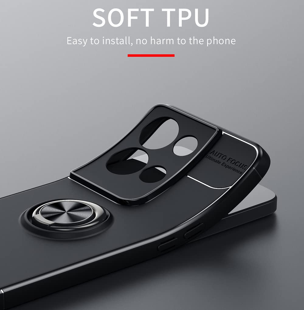 Cover SEAHAI Per Oppo Reno 8 Pro 5G (Reno8 PRO 5G): Custodia Ibrida Con Retro In Vetro Temperato Dipinto, Motivo Universo - 3