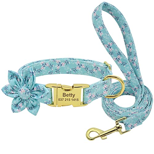 Collier de chiot anti-perte personnalisé en nylon vert - 2