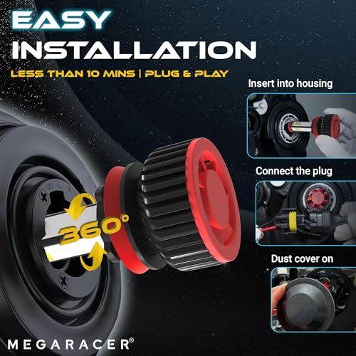H11 Light Bulb | H8 H9 Fog Lights | 600% Brightness | 6000K Pure White | Luces Antiniebla Para Carro | H11 Bulb H8 Bulb | Car Fog Lamp | Fog Light Replacement Bulbs | Plug and Play | Pack of 2 - Thumbnail 6