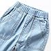 Toddler Boy Jeans Little Boys Strechy Fashion Elastic Waist Straight Leg Denim Pants Baby Pull on Baggy Sweatpants Joggers Light Blue