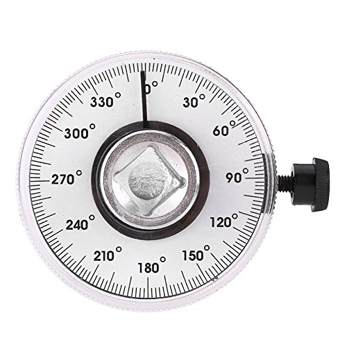 Image of Keenso Drive Angle Gauge 1 /2 inch 360 Degree Angle Gauge Car Auto Meter Tool for Drive Measurer Car Garage