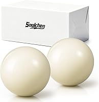 Vista 1 de Soulchen Bola de billar de billar de 2-1/16 pulgadas, bola de billar de entrenamiento profesional para mesa de billar (2 unidades)