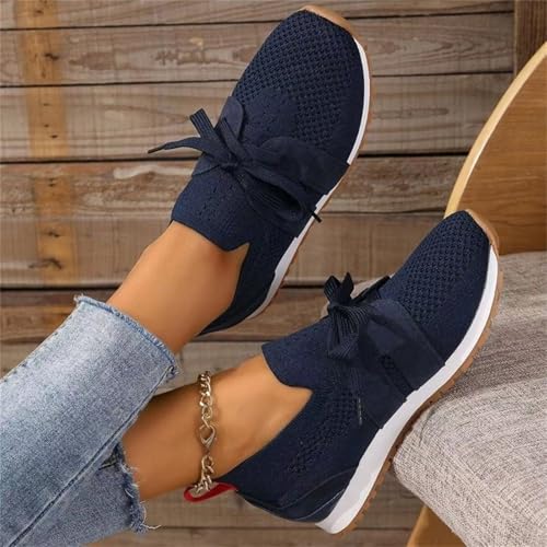 Women's Fashion Sneakers Wide,Womens Lace Up Breathable Comfortable Non Slip Casual Workout Walking Running Gym Shoes4