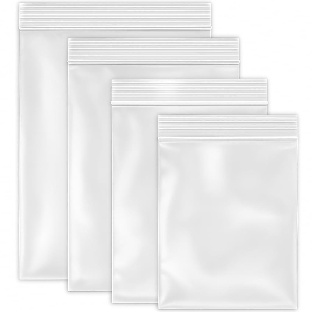 The Boxery 2x3 Inch 2 Mil Thick Clear Plastic Reclosable Zip Bags (500 Pack) – Strong & Durable Poly Baggies With Resealable Zip