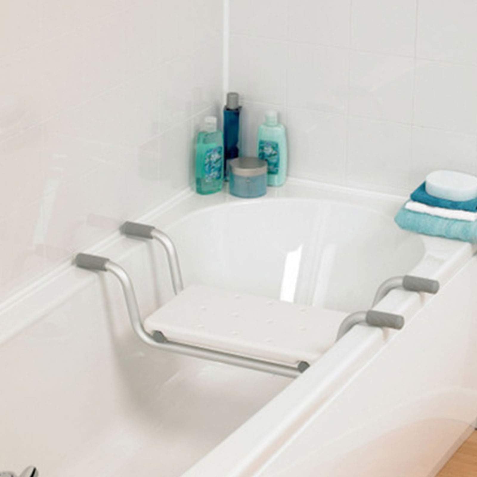 Duschsitz für Senioren – Stabiler Badewannensitz 73x22x18.5 cm, Tragkraft 130 kg, idealer Sitzbrett für das Badezimmer zu Hause