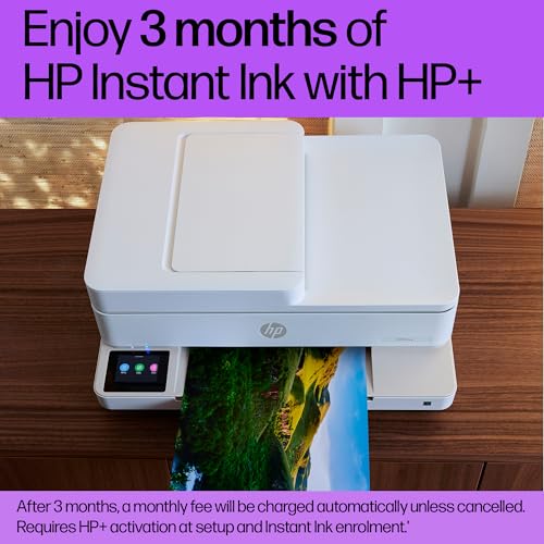 HP Envy 6520e All in One Printer | Perfect for Home | Colour | Wireless | Print, Scan & Copy | 3 months free Instant Ink | Automatic 2-sided Photo Printing | Beige - Image 5