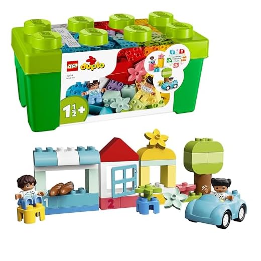 LEGO 10913 DUPLO Steinebox Box Bauset mit Aufbewahrungsbox, Erste Steine Lernspielzeug für Kleinkinder ab 1, 5 Jahren
