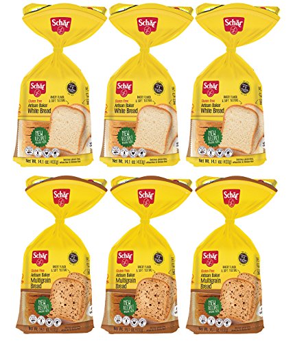Schar Gluten Free White Bread & Multigrain Bread, 14.4 Ounce