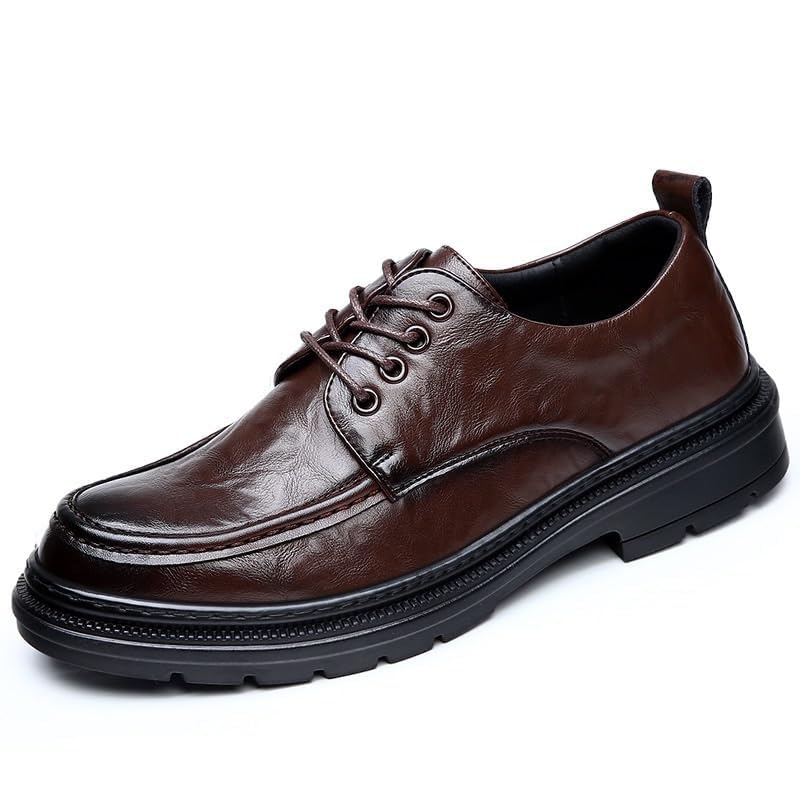 Luxury Leather Oxford Shoes for Men, Classic Business Wedding Shoes