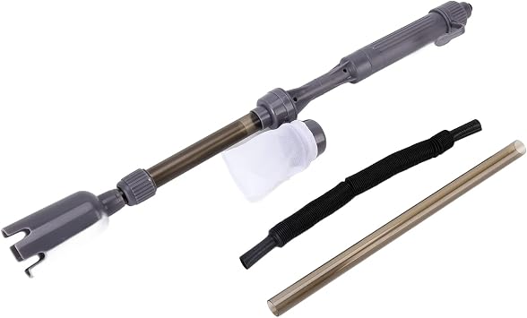 Yosoo Health Gear Aquarium Gravel Cleaner, Fish Vacuum Gravel Cleaner Telescopic Multipurpose Electric Vacuum Aquarium Siphon Fish Water Changer Set for Water Changing Sand Washing Dirt Cleaning