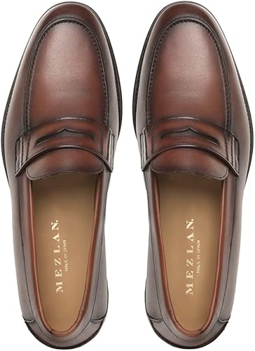 Miniatura 5 de Mezlan E402 - Oxford con cordones para hombre con acabados bruñidos - Hecho a mano en España - Ancho medio