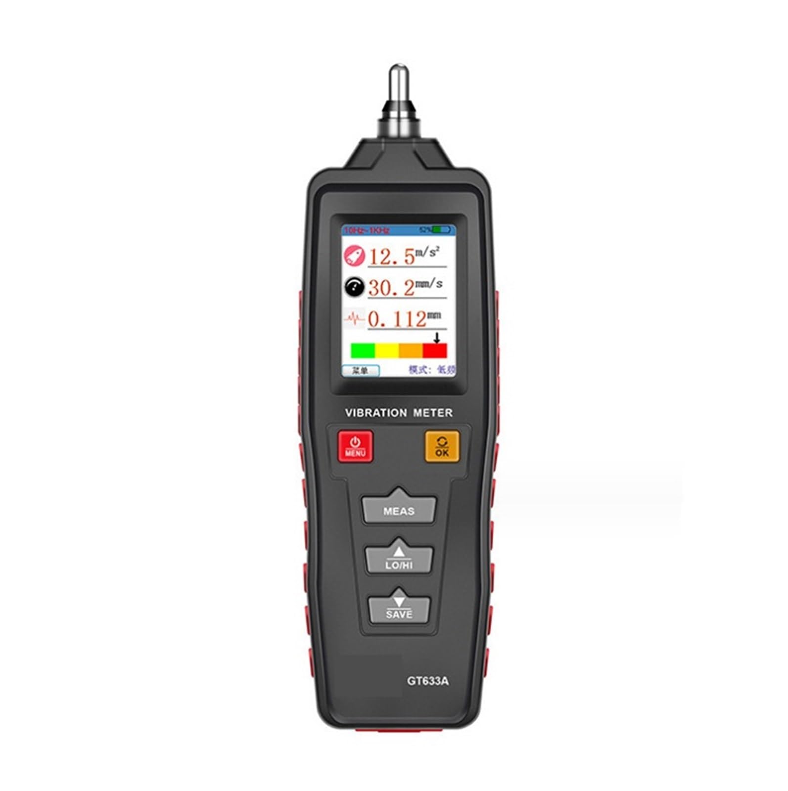 Vibration Meter, WT63B Analyzer, Digital Color LCD