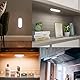 LED Nachtlicht mit Bewegungsmelder,Hually LED Licht [2 Stück] USB Aufladbare Nachtlampe Schranklicht mit 3 Modi (Auto/ON/OFF),Praktischer eingebauter Magnet Orientierungslicht für Küche,Stair,Flur usw