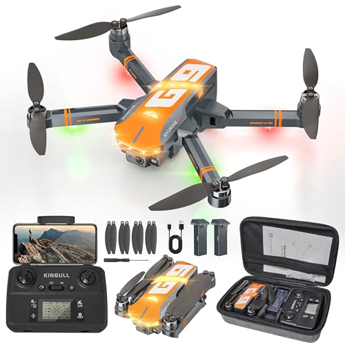 Image of G9 Professional 4K GPS Drones with Camera for Children and Adults, 45 Mins of Flight, Brushless Motor, Wind Resistance, Auto Return, Auto Tracking, 5G Transmission, Less than 249g, C0
